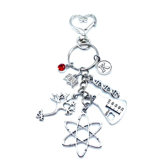 Science Keychain Bag Charm Physics Biologist - Picture 6 of 7